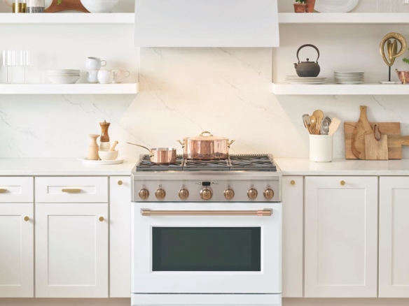 ge cafe appliances white copper range 2  