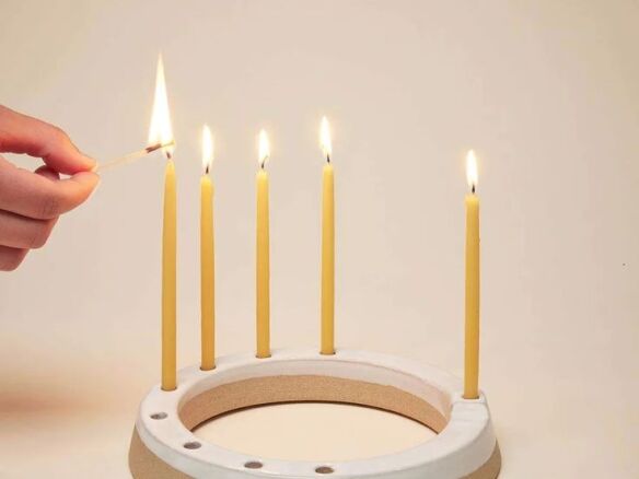 limited edition silo menorah farmhouse ceramics  