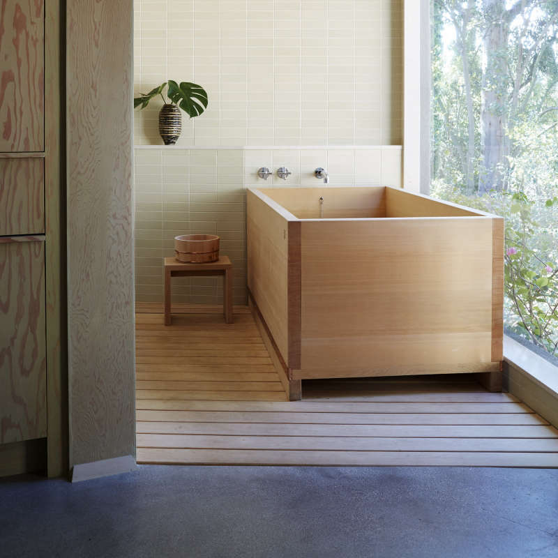 waterworks wood bathtub japanese soaking wood floor hero  