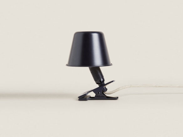 zara st lazare metal clip on lamp blue  